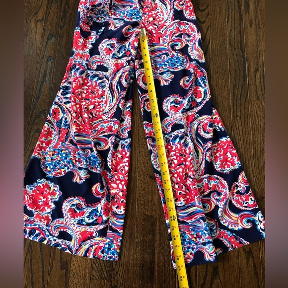 Lilly Pulitzer Women’s XXS Halibut Farrah Strapless Wide-Leg Jumpsuit w/Pockets - Picture 15 of 16